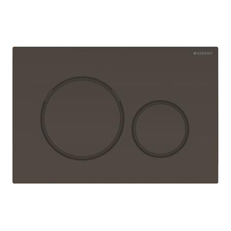 Geberit Bedieningsplaat Sigma20 2-Toets: Zwart Matzwart