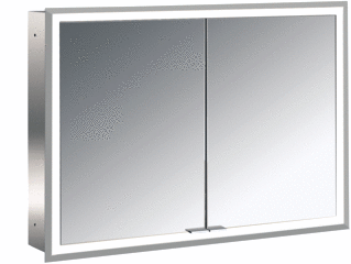 Emco Prime Spiegelkast Led Inb 2 Deuren Wit Z/Lichtpakket 1000Mm