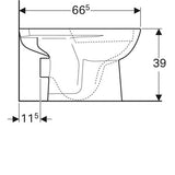 Geberit Renova Staand Closet Tbv Opzet Spoelreservoir Diepspoel Rf Wit