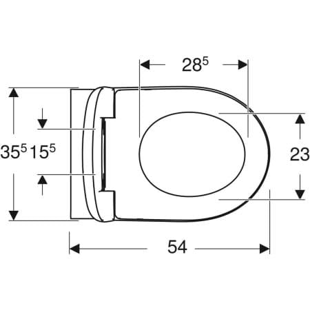 Geberit Renova Pack Wcl Rf Incl Zitting Sc/Qrl