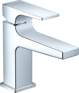 Hansgrohe Hg Basin Mixer 100 Metropol Chrome Short Spout With Push-Open Waste Se