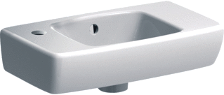 Geberit Renova Compact Fontein 45X25Cm Kraangat Links M/Ol Tect/Wit