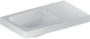 Geberit Icon Light Fontein 53X31Cm Z/Kr Z/Ol Aflegvlak Rechts Wit