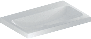 Geberit Icon Light Wastafel 75X48Cm Z/Kraangat Z/Overloop Wit