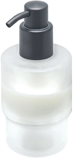 Geesa Nemox Zeepdispenser 200 Ml Zwart Metaal Geborsteld (Reserveonderdeel)