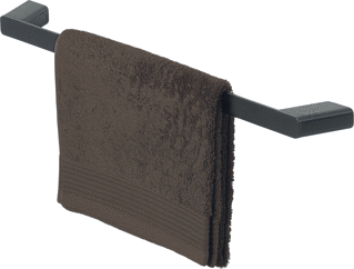 Geesa Shift Handdoekrek 60 Cm Zwart Metaal Geborsteld