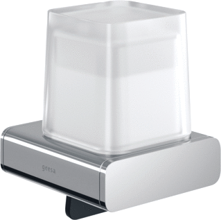 Geesa Shift Zeepdispenser 200 Ml Chroom Gesatineerd Glas