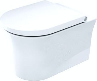 Duravit White Tulip Wandwc Hygieneflush Wit Hoogglans 540 Mm