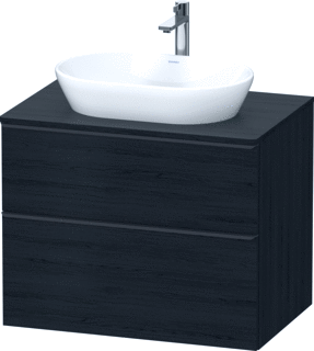 Duravit D-Neo Console Wastafelmeubel Voor Wandmontage Eiken Zwart Mat 800X550X