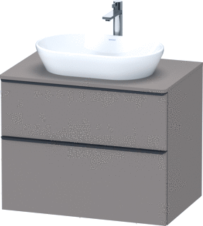 Duravit D-Neo Console Wastafelmeubel Voor Wandmontage Basalt Mat 800X550X664 M