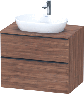 Duravit D-Neo Console Wastafelmeubel Voor Wandmontage Noten Mat 800X550X664 Mm