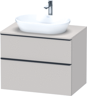 Duravit D-Neo Console Wastafelmeubel Voor Wandmontage Taupe Mat 800X550X664 Mm