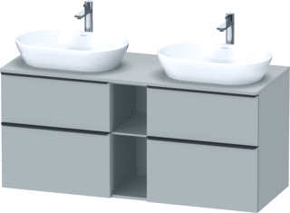 Duravit D-Neo Console Wastafelmeubel Voor Wandmontage Betongrijs Mat 1400X550X