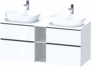 Duravit D-Neo Console Wastafelmeubel Voor Wandmontage Wit Hoogglans 1400X550X6