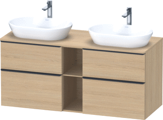 Duravit D-Neo Console Wastafelmeubel Voor Wandmontage Natuur Eiken Mat 1400X55