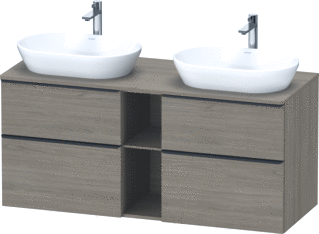 Duravit D-Neo Console Wastafelmeubel Voor Wandmontage Eiken Terra Mat 1400X550