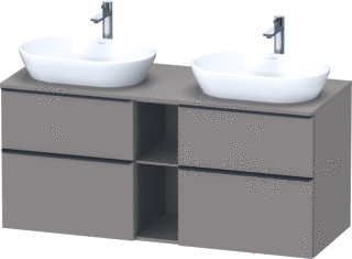 Duravit D-Neo Console Wastafelmeubel Voor Wandmontage Basalt Mat 1400X550X664