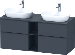 Duravit D-Neo Console Wastafelmeubel Voor Wandmontage Grafiet Mat 1400X550X664