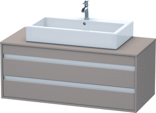 Duravit Ketho Console Wastafelmeubel Voor Wandmontage Basalt Mat 1200X550X496