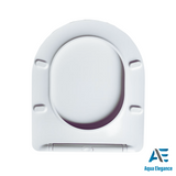 Aqua Elegance - Wit Glans - Toiletset Rimless - Doppio Wit / Chroom