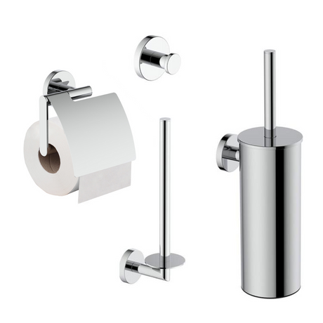 Wiesbaden Luxe Toilet Accessoire Set Chroom