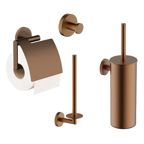 Wiesbaden Luxe Toilet Accessoire Set Brons Koper