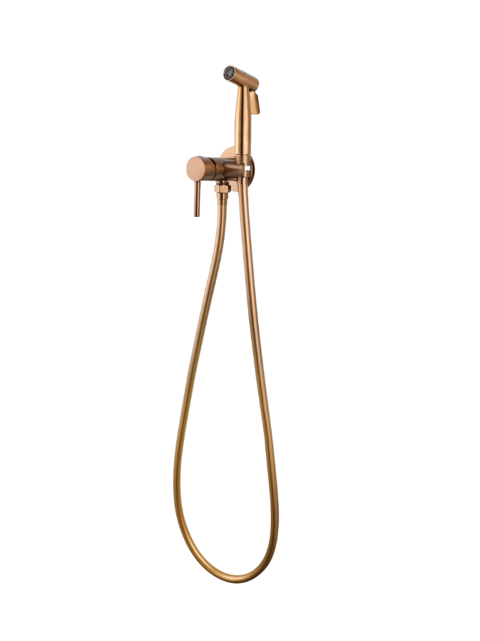 Aqua Elegance - Bidetkraan Met Handdouche (Warm En Koud Water) - Brons