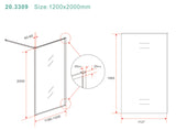 Wiesbaden Square Inloopdouche Nano Helder Glas/