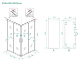 Wiesbaden Skyline Hoekinstap Cabine Met 2 Schuifdeuren X 8 Mm Nano