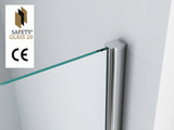 Wiesbaden Graffic Inloopdouche Nano Safety Glass Folie /Chroom