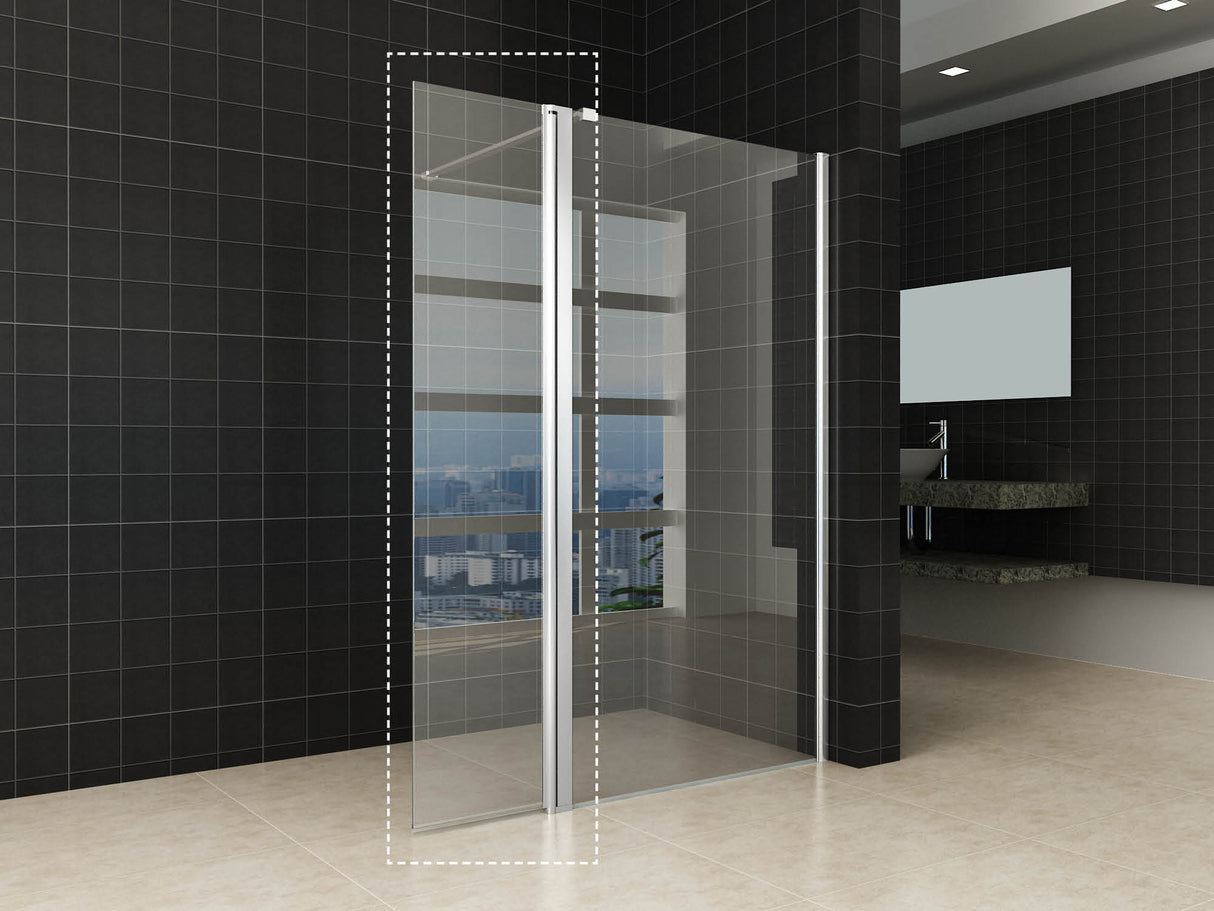Wiesbaden Comfort Zijwand Draaibaar Nano /Chroom