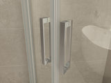 Wiesbaden Entra Cabine Kwartrond Met 2 Schuifdeuren X 8 Mm Nano /Chroom