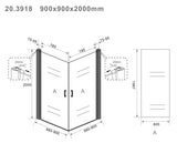 Wiesbaden Salone Cabine Met 2 Draaideuren X 8 Mm Nano