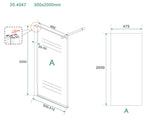 Xellanz Eco Inloopdouche Nano /Chroom  /500X2000X8 Mm