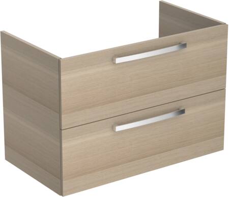 Ideal Standard Tiempo Wastafelmeubel 800X440X550Mm Met 2 Laden Softclose Zand Eiken