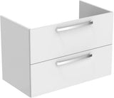 Ideal Standard Tiempo Wastafelmeubel 800X440X550Mm Met 2 Laden Softclose Glanzend Wit