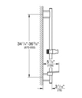 Grohe Rainshower Smartactive Glijstang 900 Mm