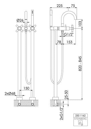 Steinberg 2501162 Vrijst. Badmengkr