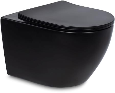 Blue Label Blu Balder Wc + Sc Zit 53Cm Mat Zwart