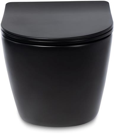 Blue Label Blu Balder Wc + Sc Zit 53Cm Mat Zwart