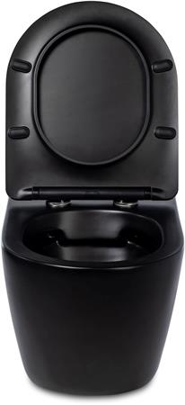 Blue Label Blu Balder Wc + Sc Zit 53Cm Mat Zwart