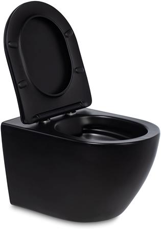 Blue Label Blu Balder Wc + Sc Zit 53Cm Mat Zwart
