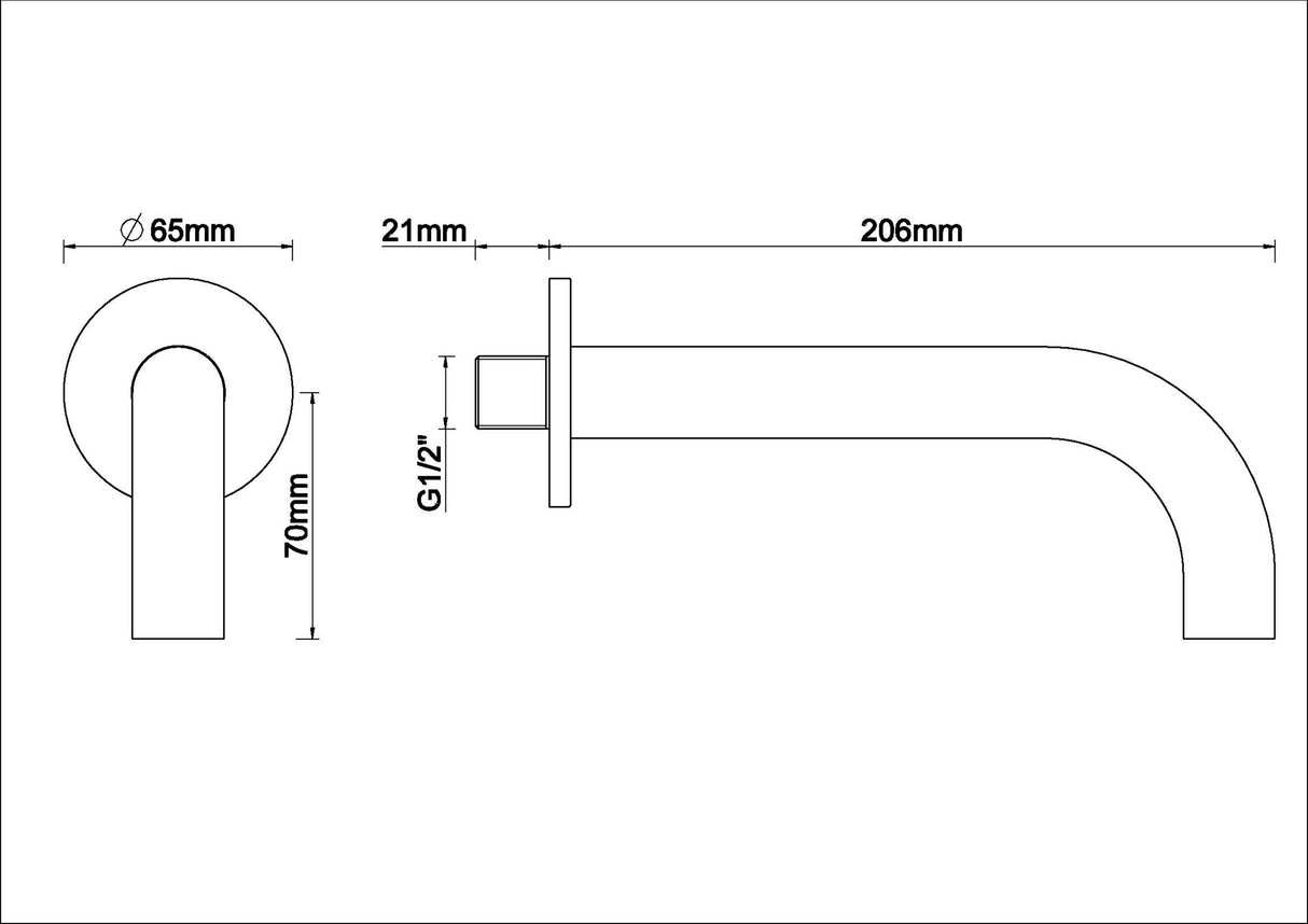 Wiesbaden Inbouw-Uitloop Rond 20Cm