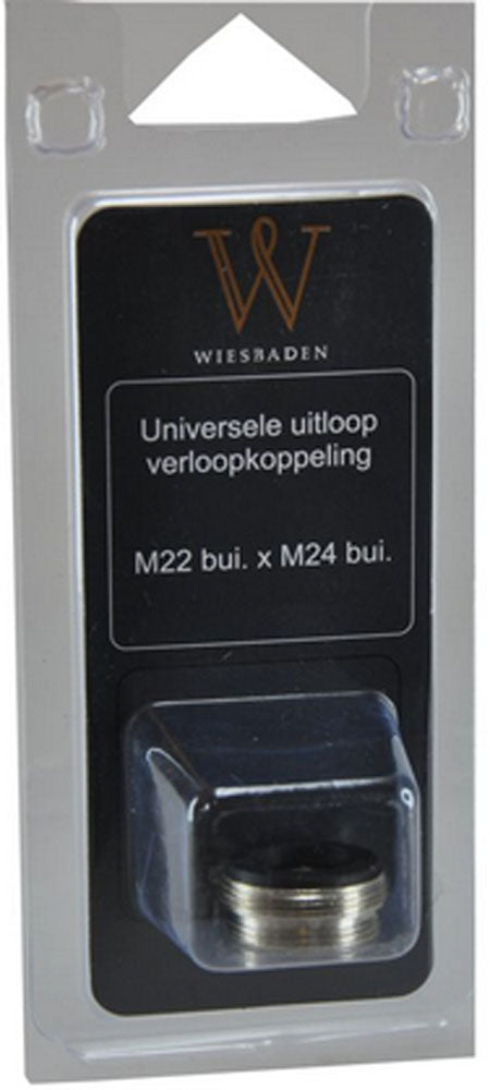 Riko Basic Uitloopkoppeling M22 X M24 Chroom