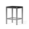 Looox Wooden Stool 35X30X45 Cm Eiken Black Geb. Rvs