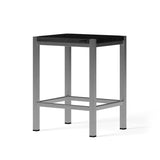 Looox Wooden Stool 35X30X45 Cm Eiken Black Geb. Rvs