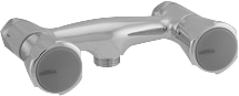 Venlo Nimbus Ii Messing Douchemengkraan Eco 12Cm Chroom
