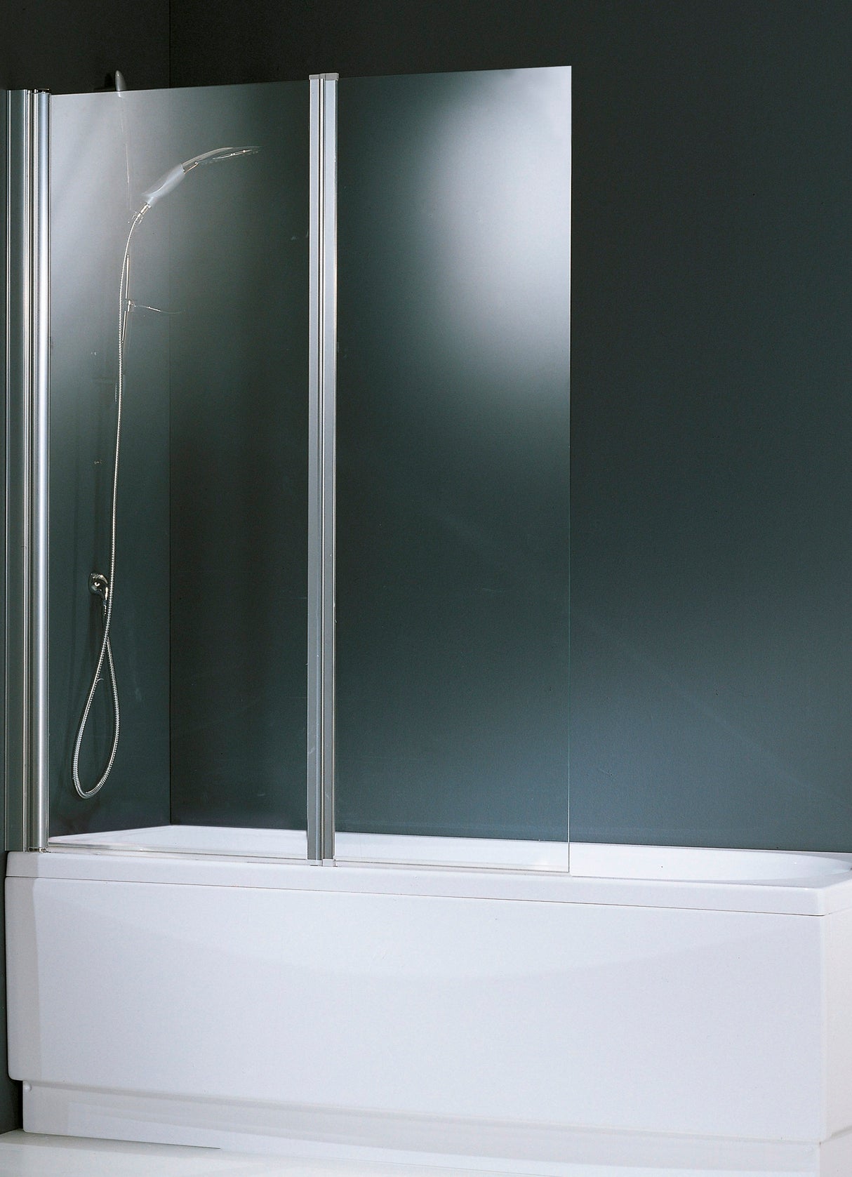 Novellini Aurora 2 2-Delig Spatsch.120X150 Cm Satin Glas Chroom