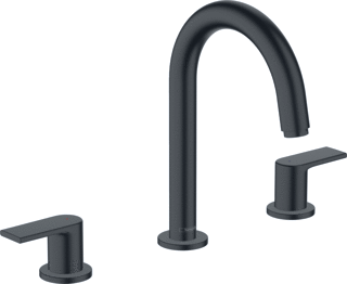 Hansgrohe Hg 3-Hole Basin Mixer Vernis Shape Matt Black