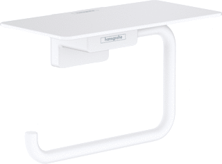 Hansgrohe Hg Paper Roll Holder With Shelf Addstoris Matt White